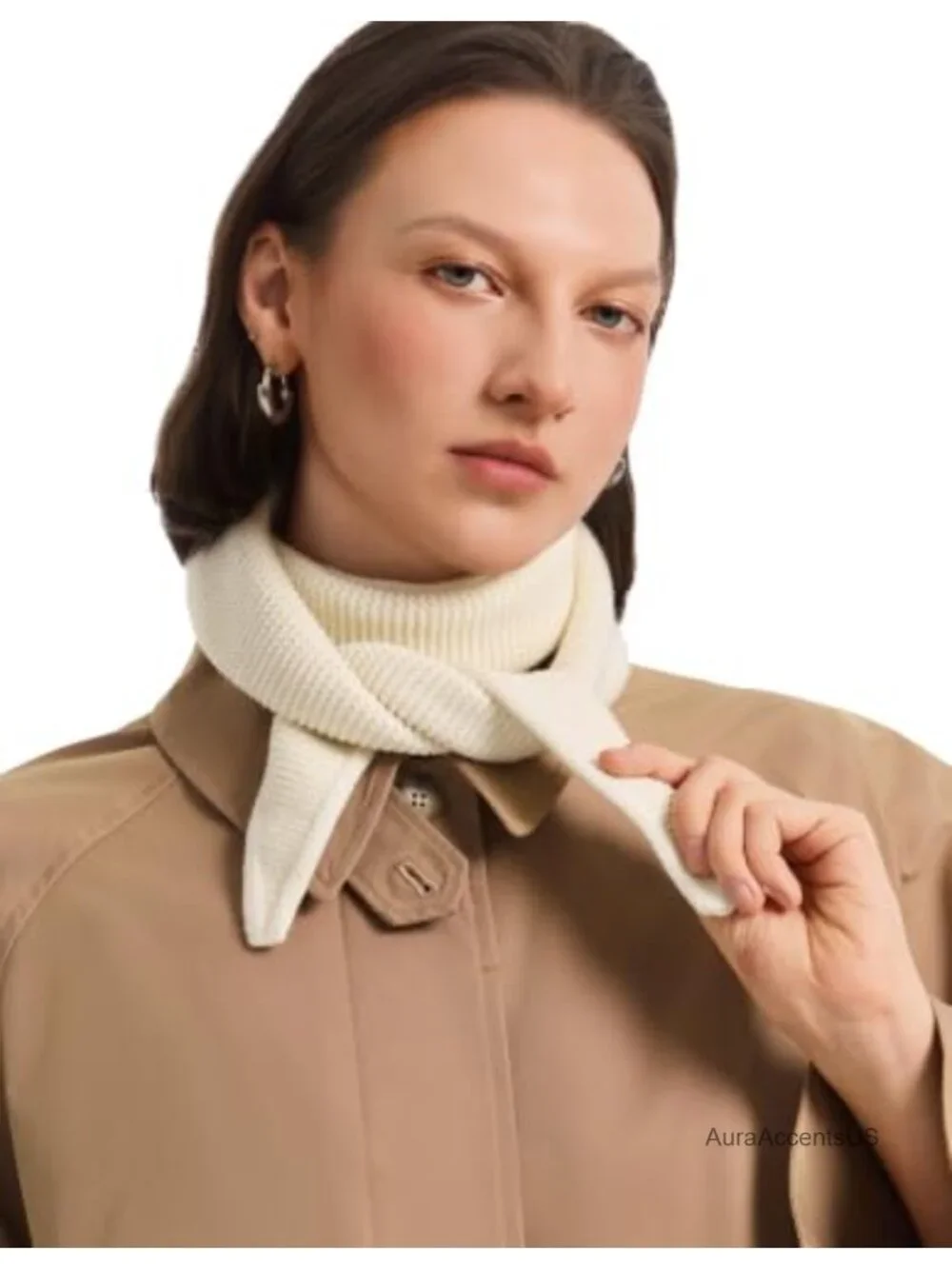 Women's Sophie Scarf Rib Knit Neck Warmer Viscose Blend Winter